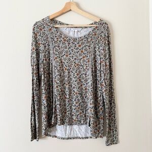 Downeast • Floral Long Sleeve Top